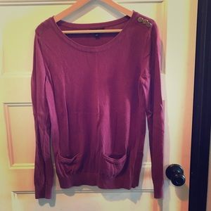 Banana Republic lightweight purple sweater